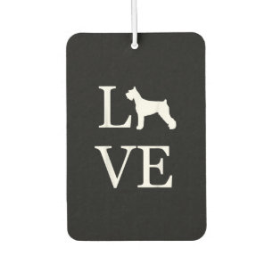 love giant schnauzer silhouette dog lover pet owne air freshener
