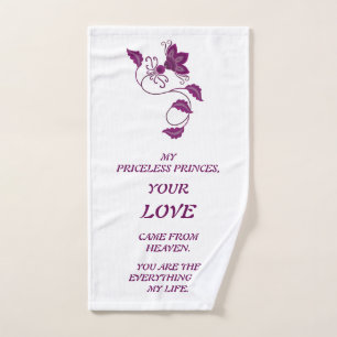 LOVE GIFT FOR GIRLFRIEND, WIFE, DAUGHTER, SISTER,  HAND TOWEL