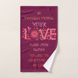 LOVE GIFT FOR GIRLFRIEND, WIFE, DAUGHTER, SISTER, HAND TOWEL