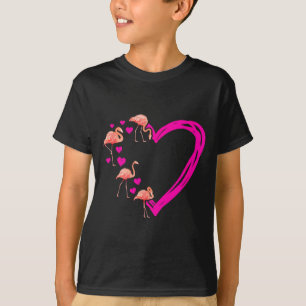 Love Gift Valentines Day Bird Flamingo T-Shirt