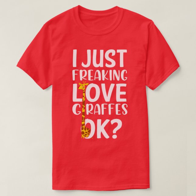 Love Giraffes 1 T-Shirt (Design Front)