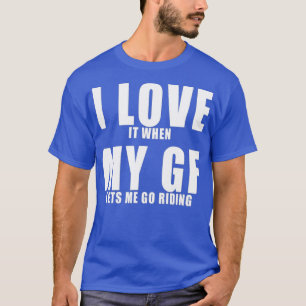 Love Girlfriend Funny Dirt Biking Motocross Tee