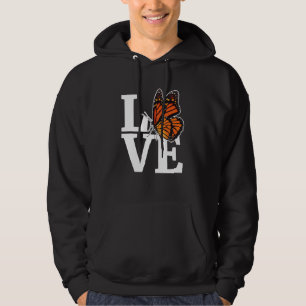 Love Girls Monarch Butterfly Milkweed Butterflies Hoodie