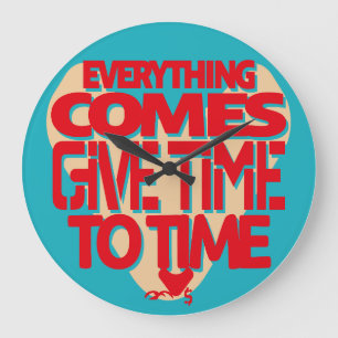 LOVE GIVE TIME TO TIME BY MASANSER LARGE CLOCK