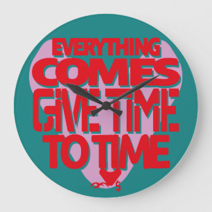 LOVE GIVE TIME TO TIME BY MASANSER LARGE CLOCK