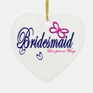 Love Gives us Wings Ceramic Ornament