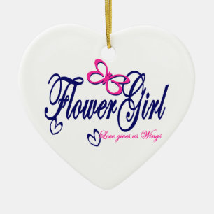 Love Gives us Wings Ceramic Ornament