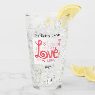 LOVE Glass Tumbler