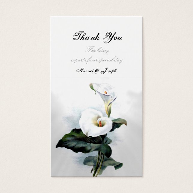 Love Glistens/Elegant White Calla Lily Wedding (Front)