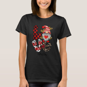 Love Gnome Mom Happy Valentine Day 2022 T-Shirt