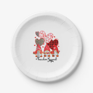 Love Gnome Teacher Squad   Paper Plate