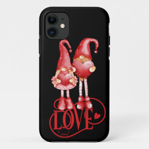 LOVE GNOMES romantic valentines day gift idea iPhone 11 Case