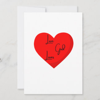 Love God Loves Greeting Card