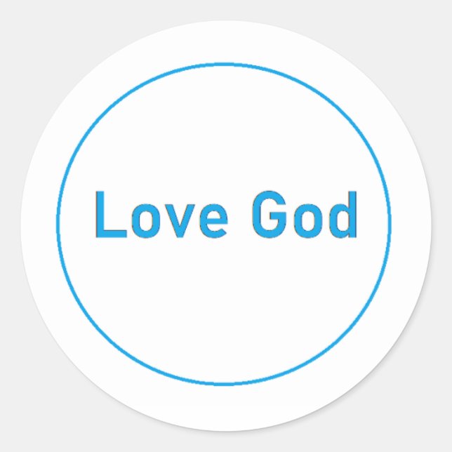 Love God Sticker (Devant)