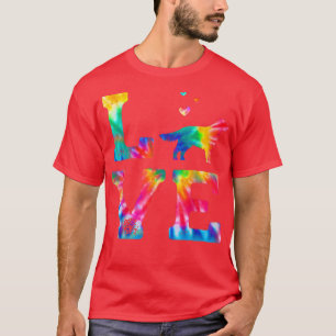 Love Golden Retriever Corgi Tie Dye Dog Mom Dad T-Shirt