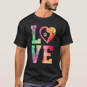 Love Golden Retriever Dog 2 T-Shirt