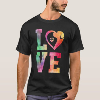 Love Golden Retriever Dog 2 T-Shirt