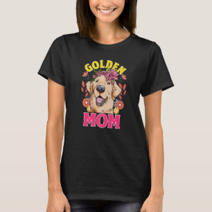 Love Golden Retrievers Golden Mom   T-Shirt