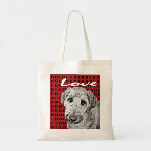 Love Goldendoodles Tote Bag (Front)