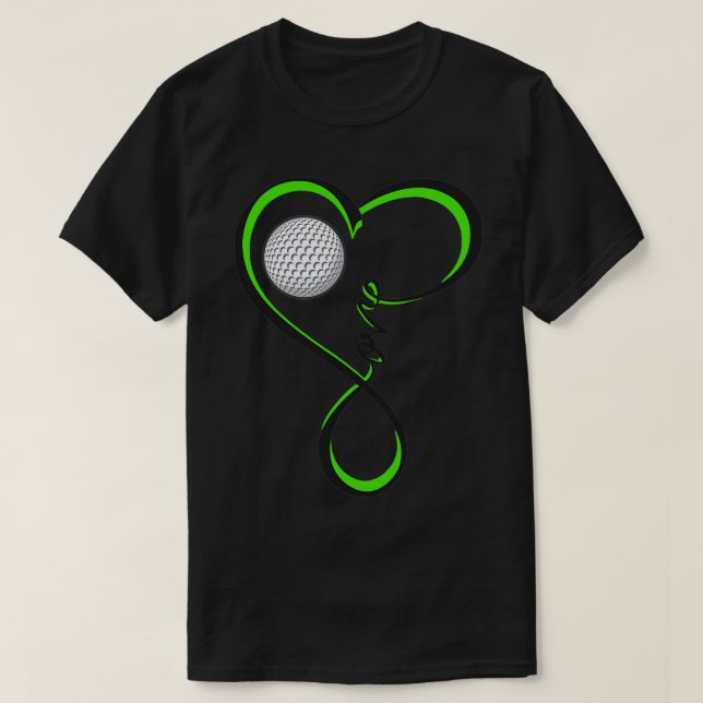 Love golf in my heart T-Shirt (Design Front)