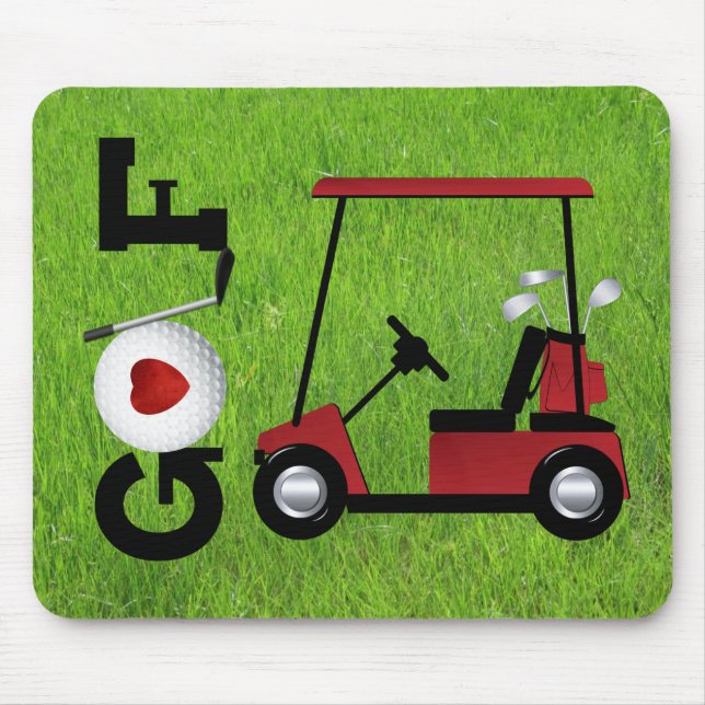 Love Golf Mouse Pad (Front)