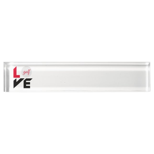 Love golf nameplate (Front)