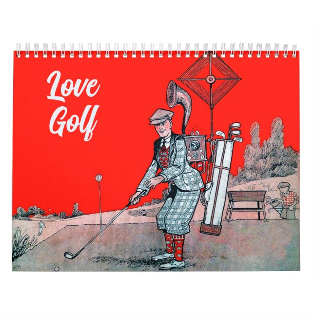 Love Golf - Vintage Golf Calendar (Cover)