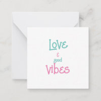 Love & Good Vibes Personalized