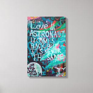 Love Graffiti Art Canvas Print