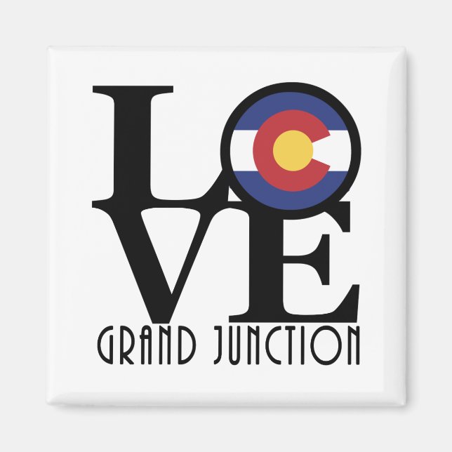 LOVE Grand Junction Colorado Magnet (Front)