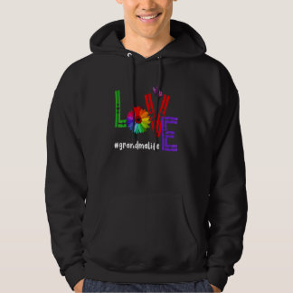 Love Grandma Life Cute Sunflower Butterfly Mother' Hoodie