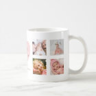 Love Grandma Photo Collage Pink Heart Script Cute