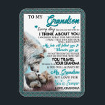 Love Grandson | Letter To My Grandson From Grandma Magnet<br><div class="desc">Love Grandson | To My Grandson My Love For You Is Forever</div>