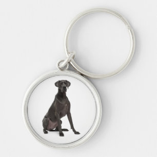 Love Great Dane Puppy Dog Keychain