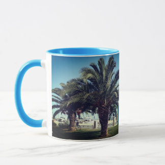 Love Greece Monogram Palm trees Summer  Mug