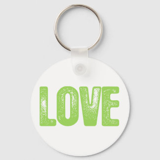 Love - Green Keychain