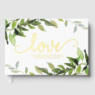 Love Greenery Eucalyptus Bridal Shower Guest Book