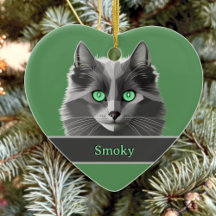 Love Grey Cats - Beautiful Nebelung - Your Text