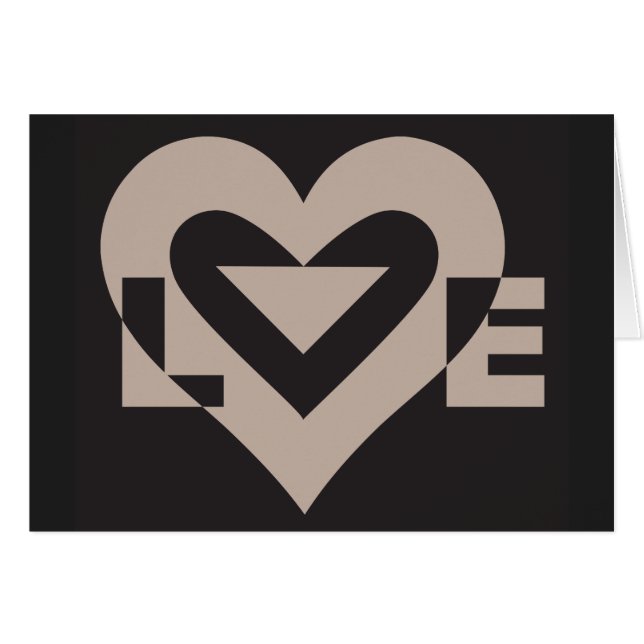 Love Grey on Black (Front Horizontal)