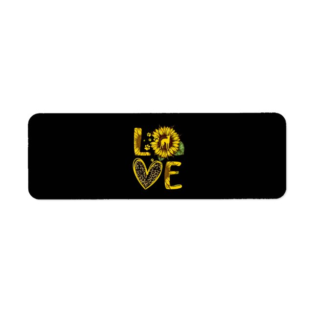 Love Greyhound Sunflower For Dog Lover Gift (Front)