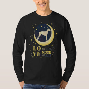 Love Greyhound Windhound To The Moon T-Shirt