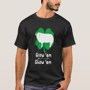 Love Growing Lamb Showing Livestock Farmer Costum T-Shirt