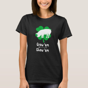 Love Growing Pigs Hogs Showing Livestock Farmer Co T-Shirt