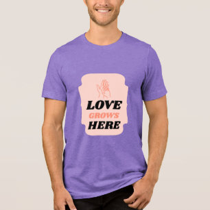 Love Grows Here Adoptive Mom  Tri-Blend Shirt