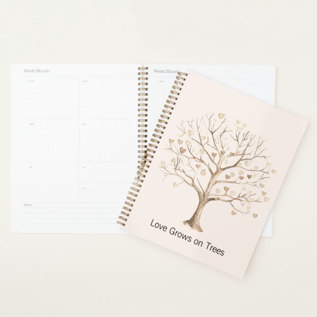 Love Grows on Trees Hearts Planner (Display)