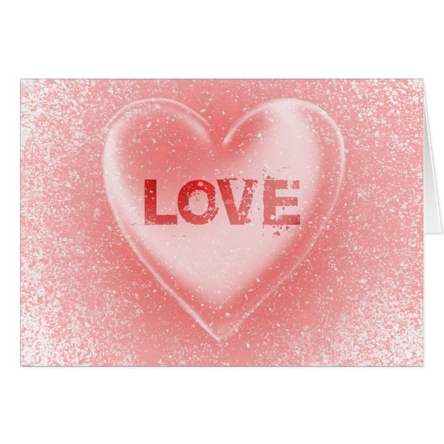 Love : Grunge Heart : (Front Horizontal)