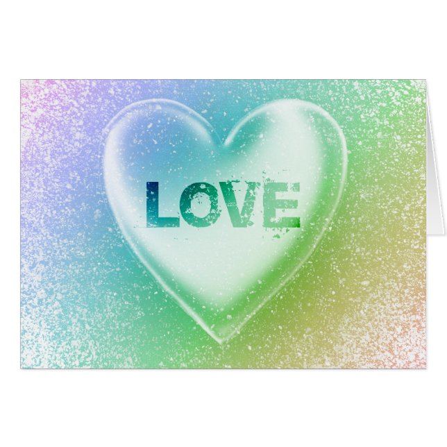 Love : Grunge Heart : (Front Horizontal)
