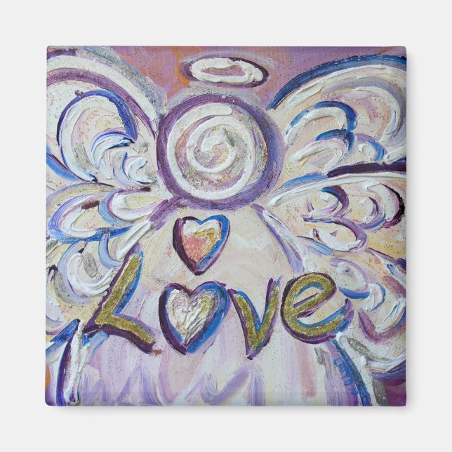 Love Guardian Angel Word Magnets personnalisés (Devant)