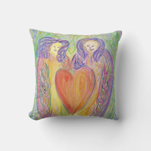 Love Guardian Angels Decorative Throw Pillow