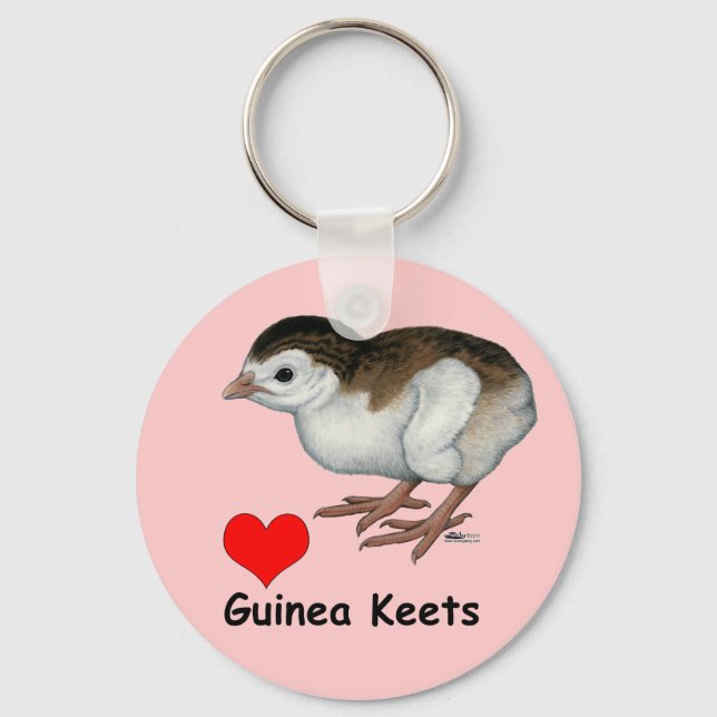 Love Guinea Keets Keychain (Front)